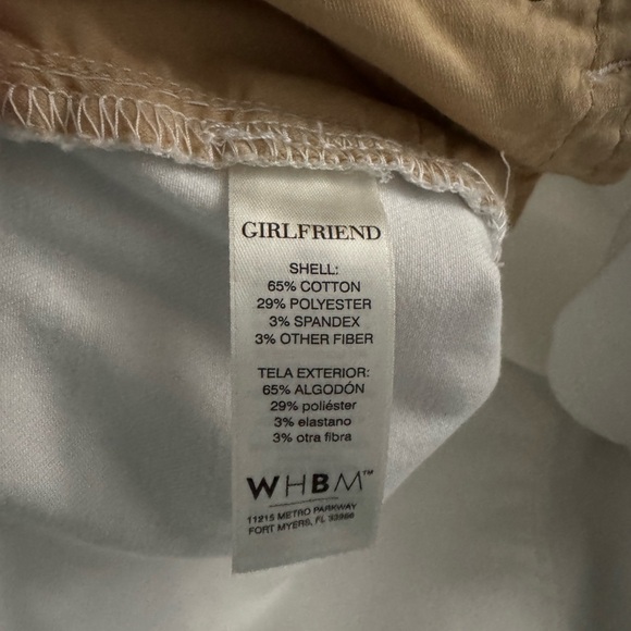 WHBM Ladies White Jeans Girlfriend Straight Leg White House Black Market NWOT - Picture 4 of 5